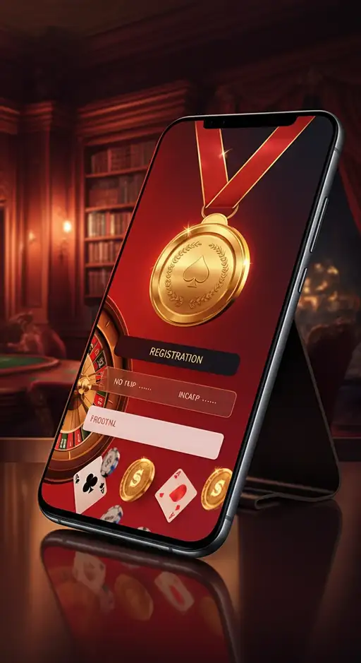 Manga Casino registratieformulier op mobiel scherm, toont de eenvoudige stappen om een nieuw account aan te maken en te beginnen met spelen.